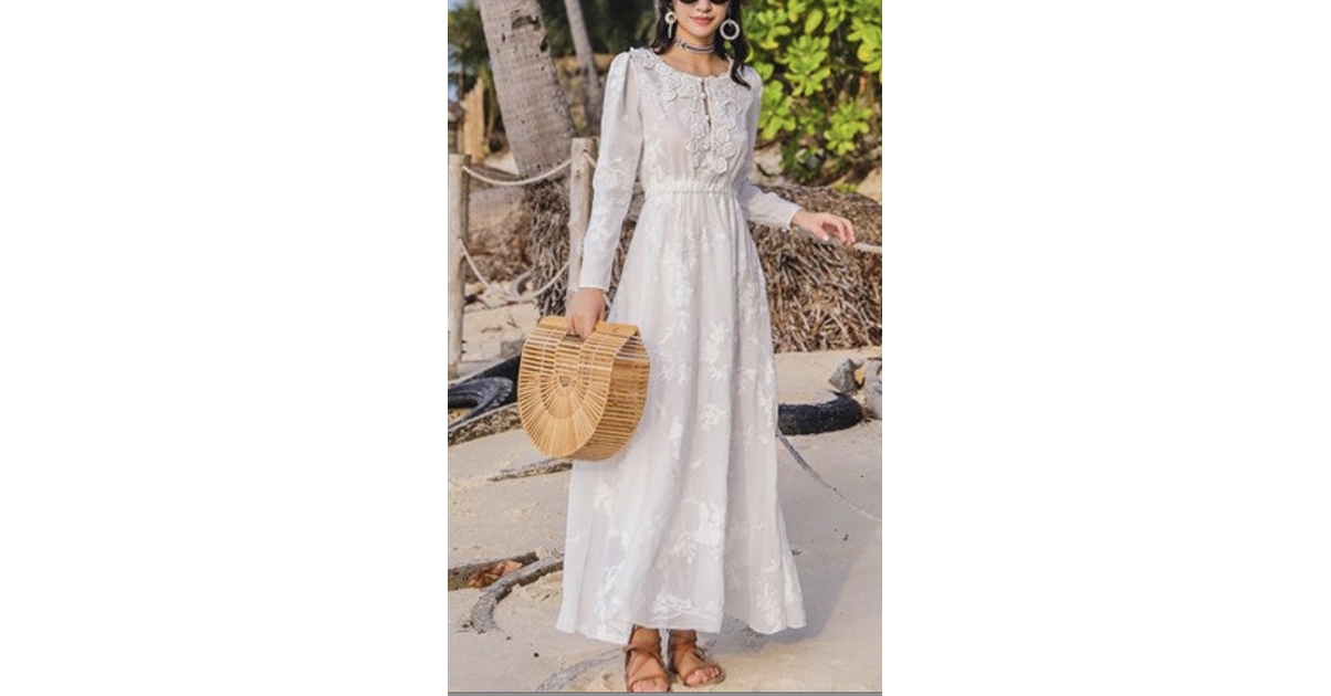 Robe Longue Dentelle Mousseline Boho Boheme Chic Dressl Monyronyboho